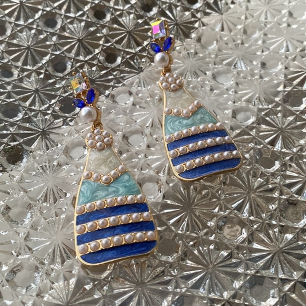 New Year’s Eve Champagne Sparkle Earrings - Christmas Stocking Stuffer